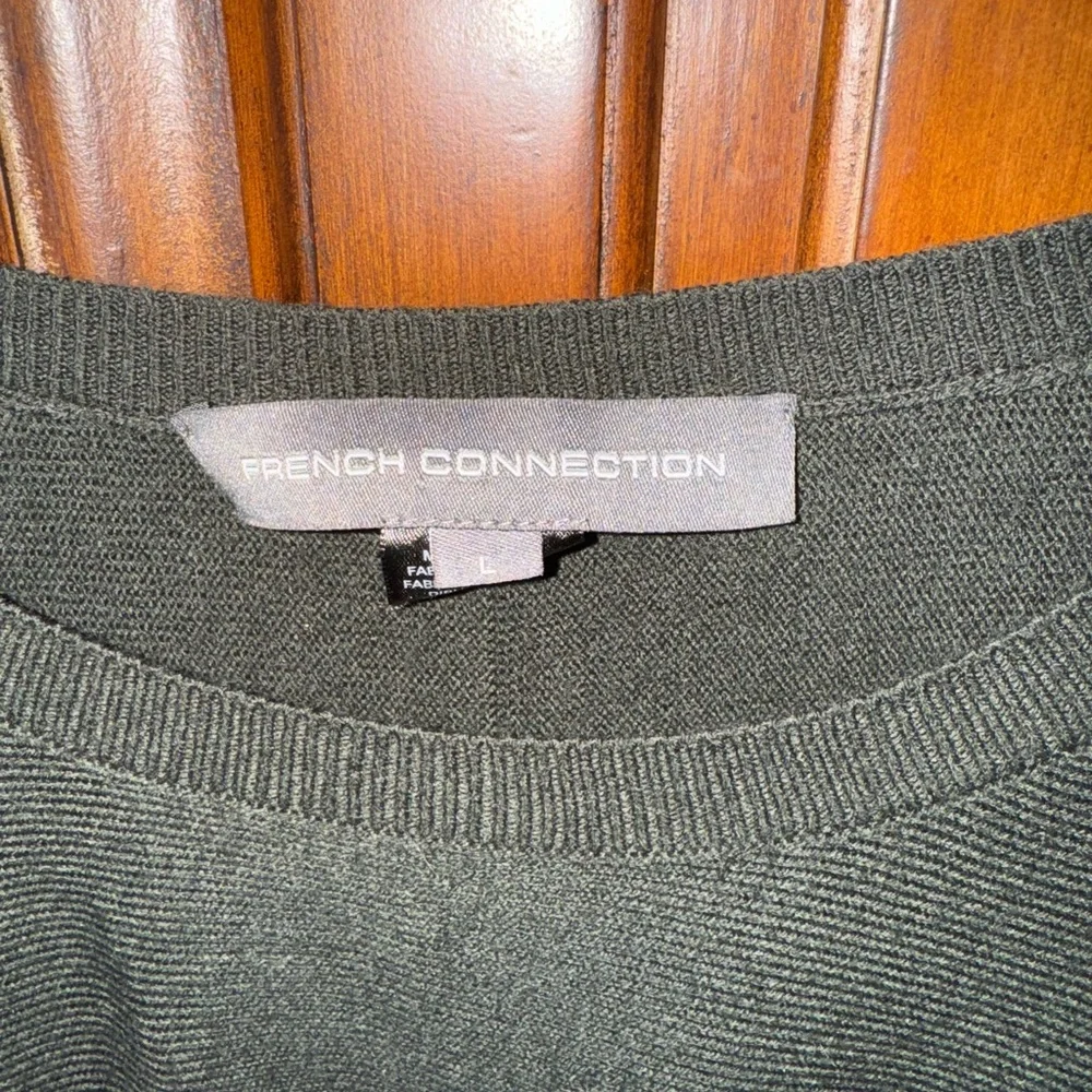 French Connection Army Green Knit Sweater